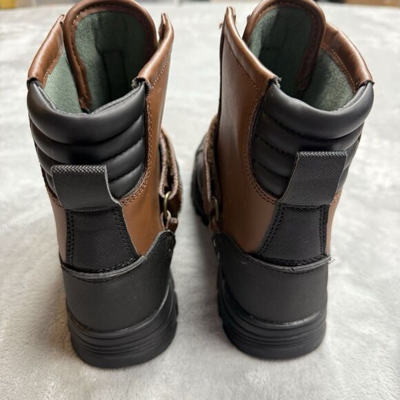 Polo Ralph Lauren Mens Size 5.5 Conquered HI Duck Boots Brown Leather Waterproof - Picture 4 of 9